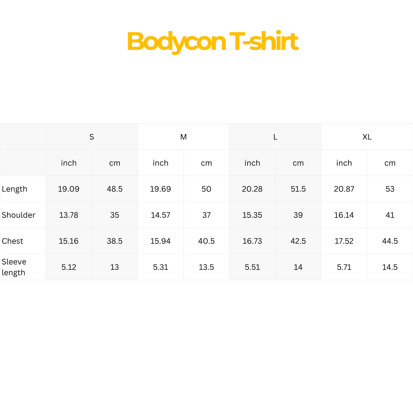 BODYCON T-SHIRT